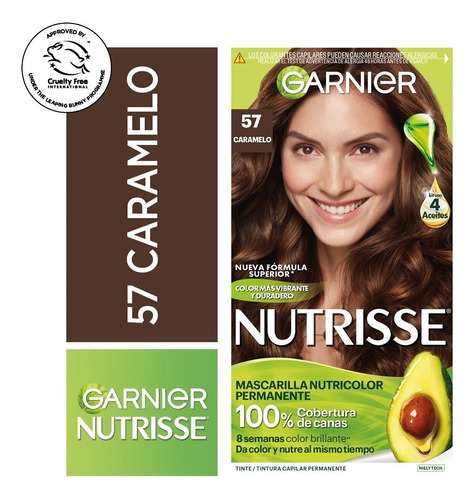 Tintura Garnier Tono 57 Caramelo Nutrisse