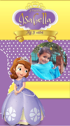 Video Tarjeta Cumpleaños Personaliza Princesa Sofia Whatsapp