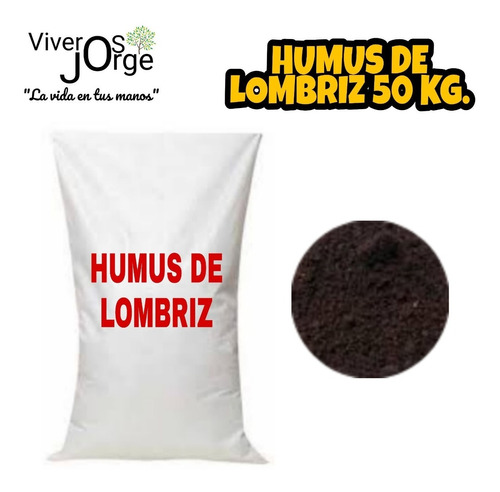 Humus De Lombriz/abono Para Plantas Y Jardín 50 Kg.