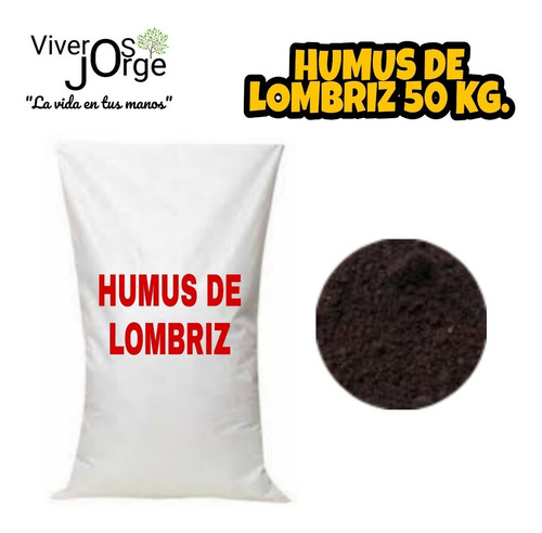 Imagen 1 de 3 de Humus De Lombriz/abono Para Plantas Y Jardín 50 Kg.