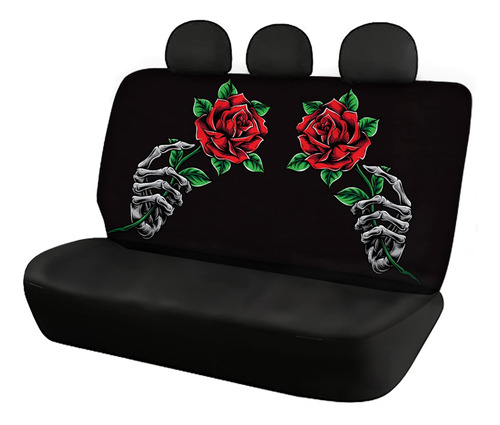 Huiacong Funda Asiento Coche Diseño Calavera Rosa Para Banco