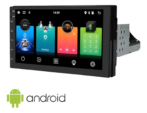 Central Multimídia Android Octacore 1din 7 Pole 4gb+64gb