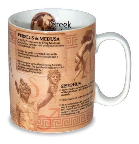 Set 2 Tarro Taza Para Cafe Y Tè  Mitologia Ko-569 