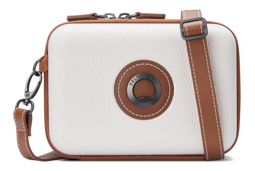 Mini Bolso Horizontal Clutch Delsey Chatelet Air 2.0 Color Hueso Diseño de la tela CHATELET AIR SOFT 2.0