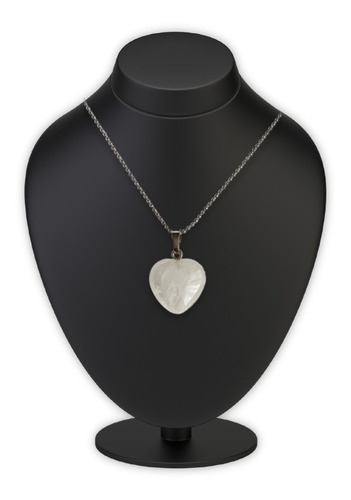Imagen 3 de 4 de Collar Corazoncito De Cuarzo 100% Natural