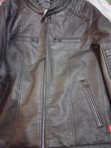 Campera De Cuero Hombre Levis Nueva 