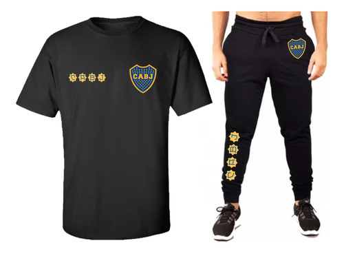 Conjunto Remera + Pantalón Jogging Boca Juniors - Mod_04