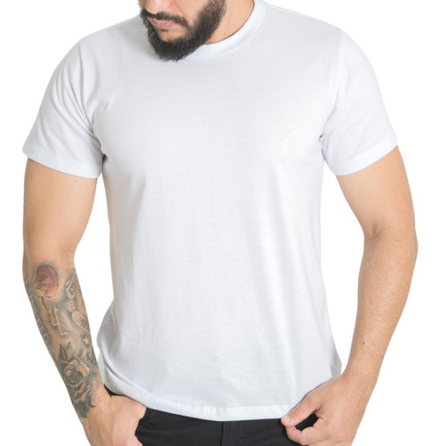 logo cerebro Expresamente Kit 10 Camiseta Branca Lisa Básica Camisa Malha 100% Algodão | Frete grátis