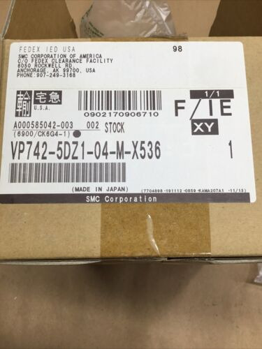 Smc Vp742-5dz1-04-m-x536 / Vp7425dz104mx536 #1055d80pr5i Ccf