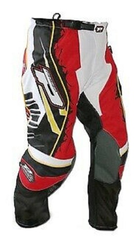 Pantalon Motocross Niño Progrip Italia Modelo 6009 Rojo Blan