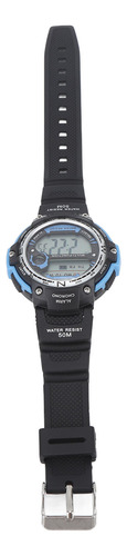 Relógio Digital Multifuncional Azul 68mah Luminous Wr50m