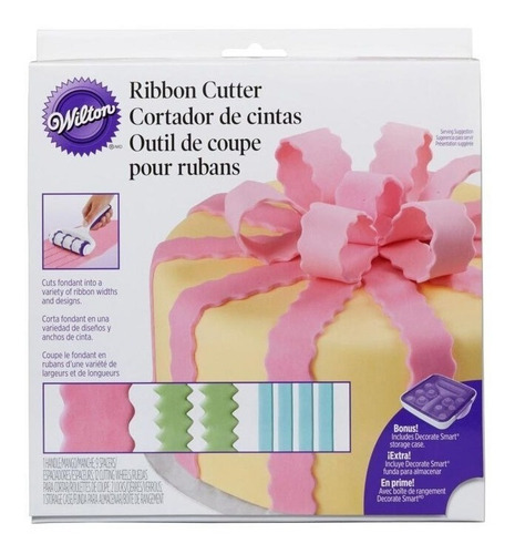 Imagen 2 de 6 de Rodillo Para Cortar Cintas De Fondant Pasta Wilton Titanweb