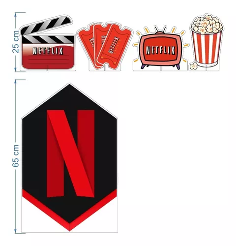 Kit Display Decorativo Festa Infantil Netflix