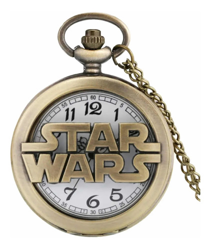 Reloj Bolsillo Star Wars Letras Vintage