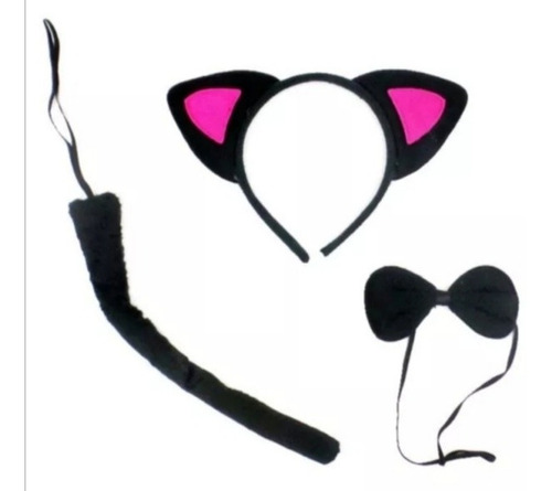 Disfraz Cintillo+accesorios Cosplay Gato Gata Varios Diseños