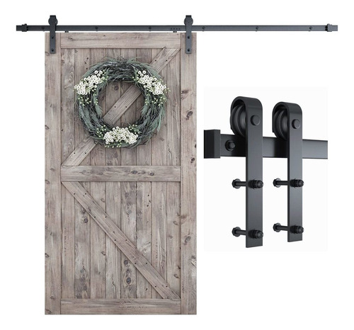 Accesorio Para Puerta Corrediza Color Negro Barn Door Kit