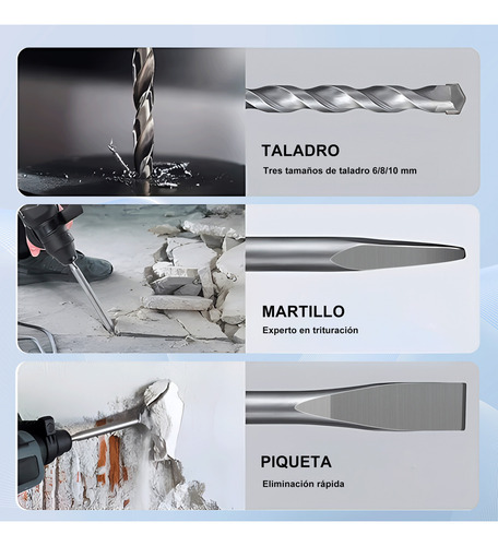 Taladro Rotomartillo SDZ001 1200W Root Martillo perforador Ecozendsy