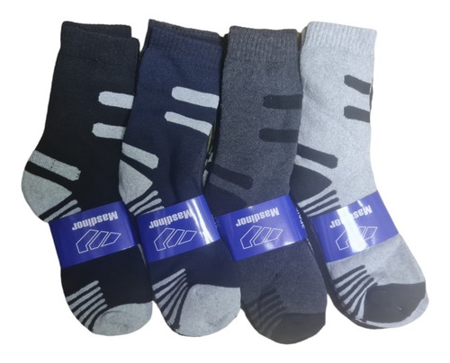 Pack 12 Calcetines Hombre Algodon Diseños Invierno Largo