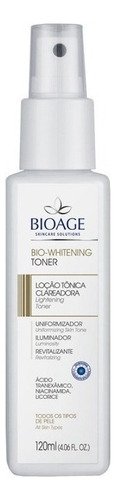 Bio-whitening Toner - Loção Tônica Clareadora - Bioage 120ml Tipo de pele Todas