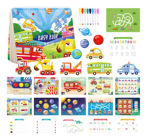 Libro Para Niños Libros Para Colorear Tema De Tráfico
