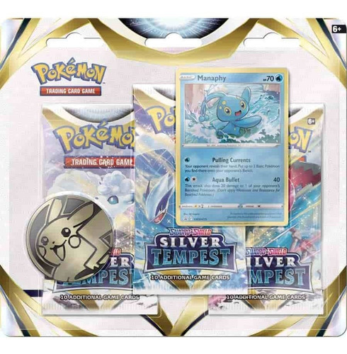 Pokémon Tcg: Sword & Shield Silver Tempest Blister De Tres