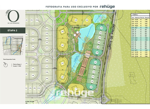 Venta De Terreno - Barrio Privado Los Olivos De Los Horneros - Financiación Disponible - Entrega Inmediata
