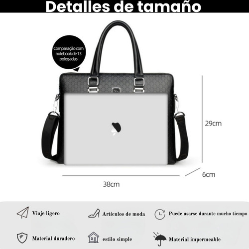 Hombre Alta Capacidad Bolso De Moda Leather Bolsa Tote