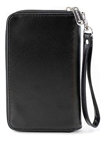 Cartera Rectangular Con Cierre De Cremallera Para Mujer Con
