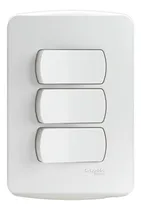 Comprar Placa Miluz Armada Interruptor Triple 9\u002F32 16a Blanco