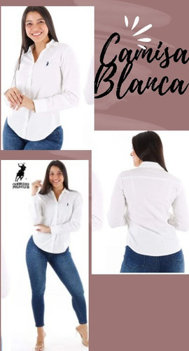 Camisas De Vestir  Unicolor Para Dama Importada 