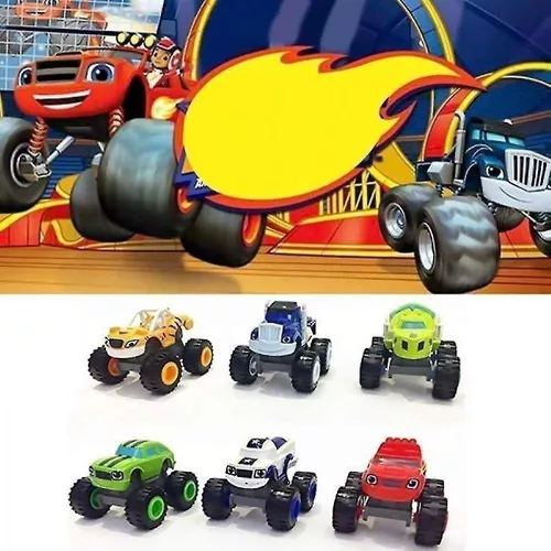 6 Peças De Carros De Corrida Blaze And The Monster Machine