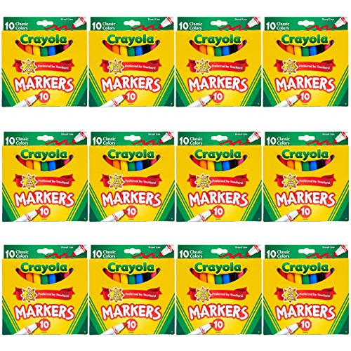 12 Pack De Crayones 10 Colores Crayola