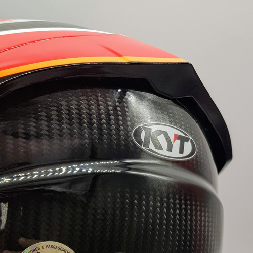 Casco Kyt Nx Race Carbon Pirro Tricompuesto, color rojo, talla 59/60 - L