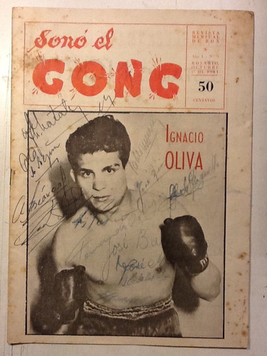 Sonó El Gong. Revista De Box Año 1 Nº 3 Oct. 1, 1951