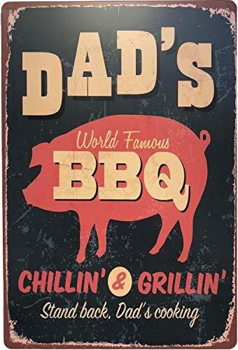 Posters Sudagen Dad's Bbq Carteles De Metal Bar Pub Diner Ba