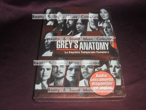 Greys Anatomy Septima Temporada Completa Serie Dvd 6 Discos