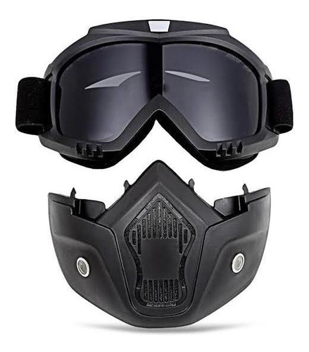 Máscara Goggles Cortaviento Tapaboca Protector Facial Moto