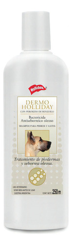 Dermoholliday Shampoo Antiseptico Perros Gatos 250ml Fragancia Aloe Vera