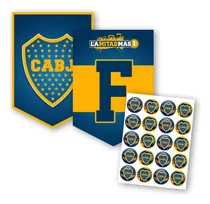 Comprar Banderín  Feliz Cumple  Boca Jr. + Stickers Para Imprimir
