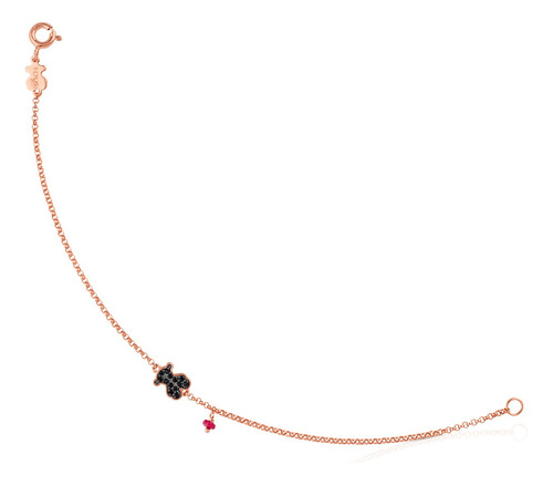 Pulsera Tous Motif De Plata Vermeil Rosa