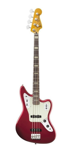 Bajo Fender Jaguar Bass Deluxe Activo Candy A Red Japan 6pag