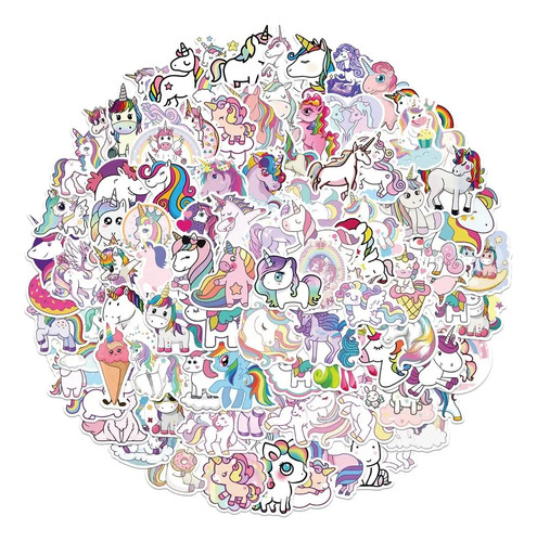 50 Stickers Pony Poni Kawaii Calcomania Niña Princesa