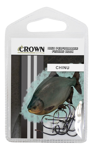 Crown Anzol Chinu Black Nº 08 - C/10 Unidades