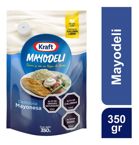 Mayonesa Kraft Mayodeli Doy Pack 350 G