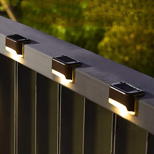 Luz Led Solar Impermeable Escalera Patio Sendero Calida
