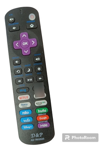 Control Remoto Universal Televisores Con Roku Incorporado 