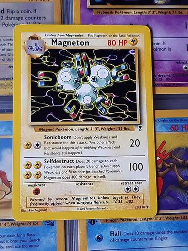 Magneton 28/110,original De Pokemon Tcg,2002.