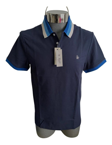 Playera (polo) Azul Marino Penguin Tallas Med Y Gde Mod.ockf