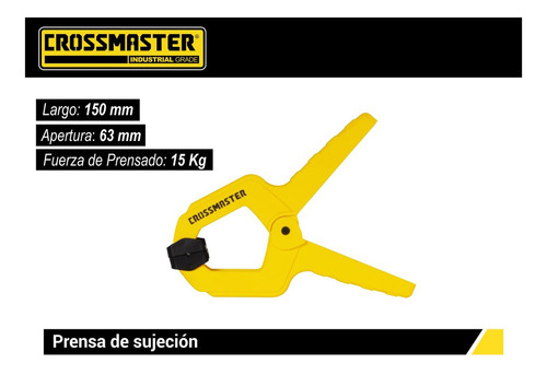 Prensa Sujeción Plástica 150mm Crossmaster 9937208