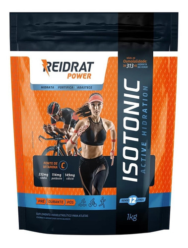 Reidratante Isotonic 1kg Hidrata Na Hora - Sabores - Reidrat Sabor Tangerina